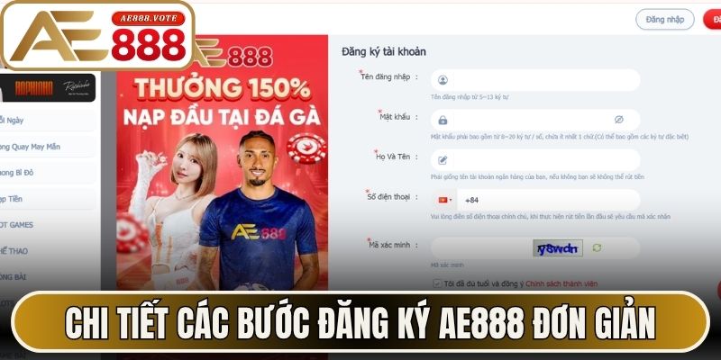 Đăng Ký AE888 - Các Bước Thao Tác Nhanh Cho Bạn Mới 1 Chi tiết các bước đăng ký AE888 đơn giản cho bạn mới