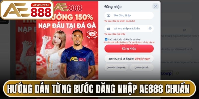 Đăng Nhập AE888 - Quy Trình Truy Cập Mượt Mà Năm 2026 1 Hướng dẫn từng bước đăng nhập AE888 chuẩn xác từ lần đầu