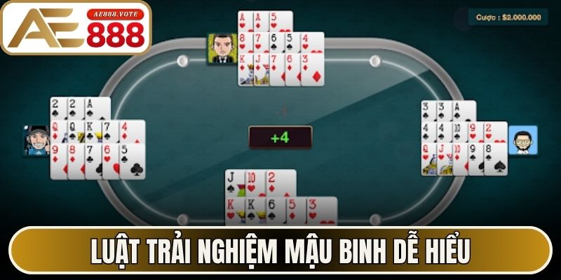 Mậu Binh Online - Thử Sức Đấu Trí Hấp Dẫn Tại AE888 2 Luật trải nghiệm mậu binh dễ hiểu