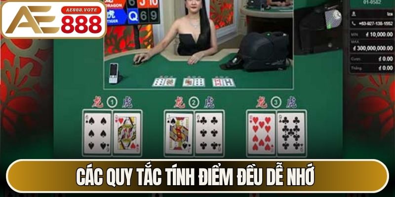 Rồng Hổ AE888 - Cách Chơi Dragon Tiger Chuẩn Quốc Tế 2 Các quy tắc tính điểm đều dễ nhớ
